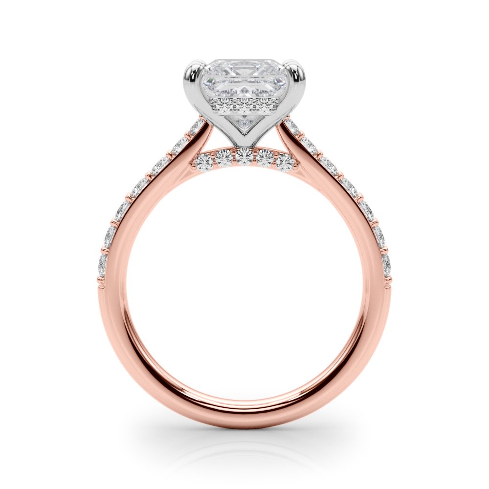 Emma Princess Hidden Halo Engagement Ring