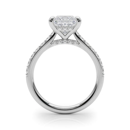 Emma Princess Hidden Halo Engagement Ring