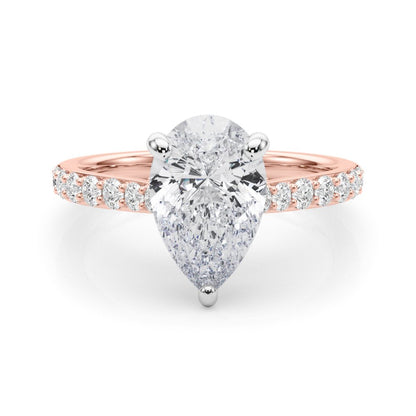 Mia Pear Hidden Halo Engagement Ring
