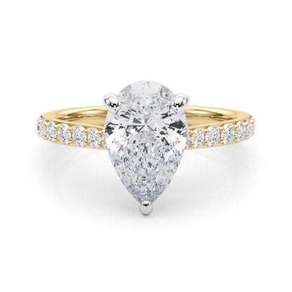 Mia Pear Hidden Halo Engagement Ring