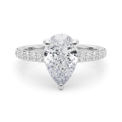 Mia Pear Hidden Halo Engagement Ring
