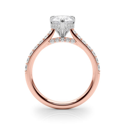Mia Pear Hidden Halo Engagement Ring