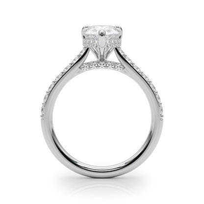 Mia Pear Hidden Halo Engagement Ring