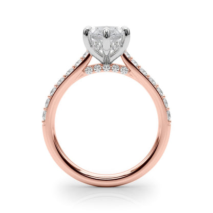Ava Marquise Hidden Halo Engagement Ring