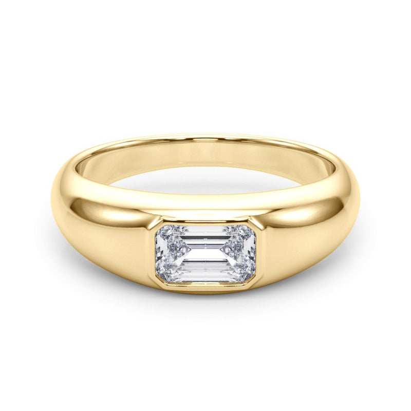 Margo Emerald Cut Diamond Band Engagement Ring