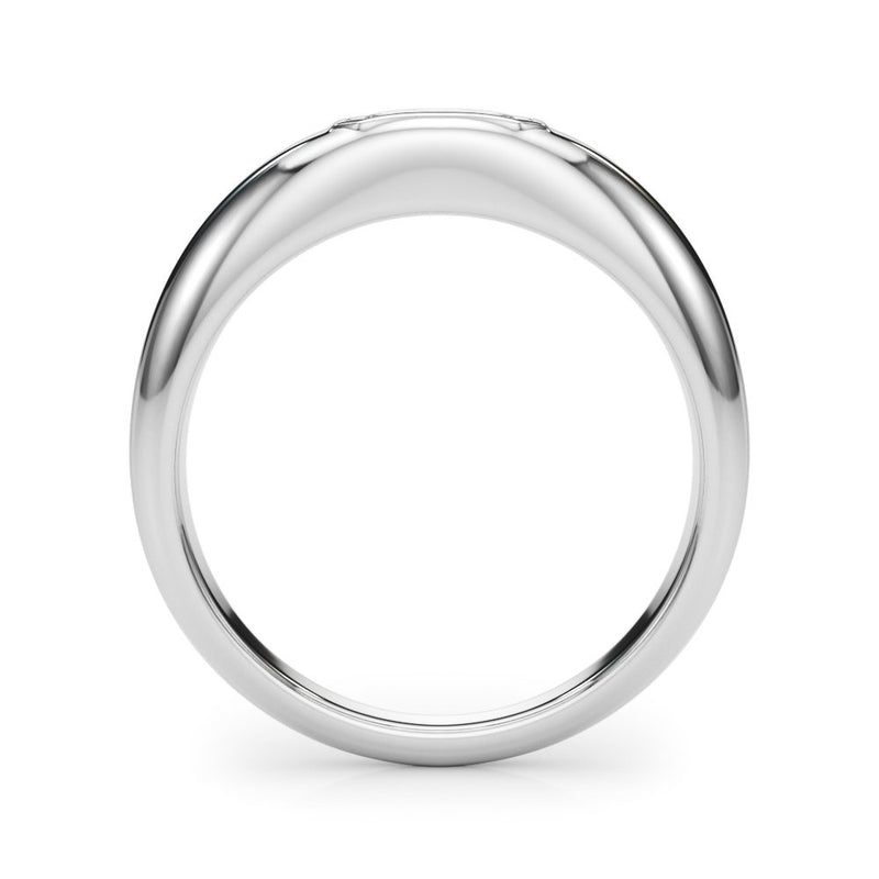 Margo Emerald Cut Diamond Band Engagement Ring