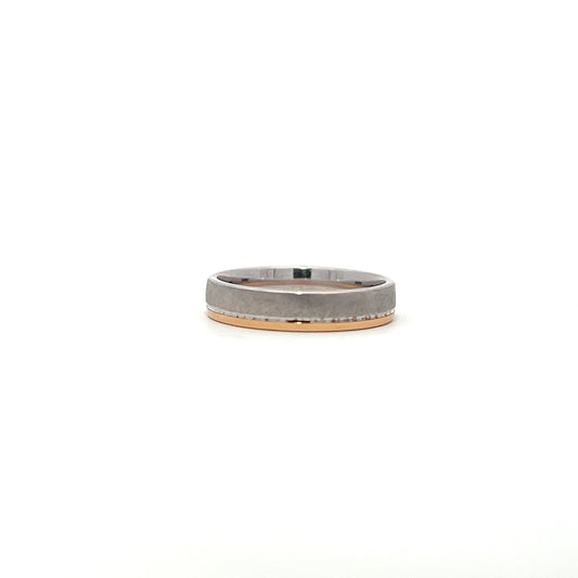 Diamond two tone gold color band