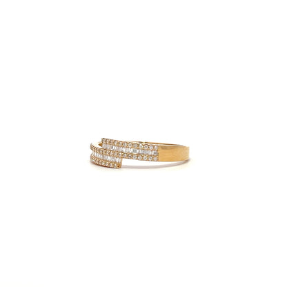 0.30ctw yellow gold diamond ring