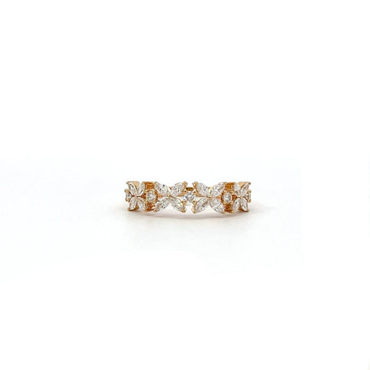 0.72ctw Butterly designed diamond ring