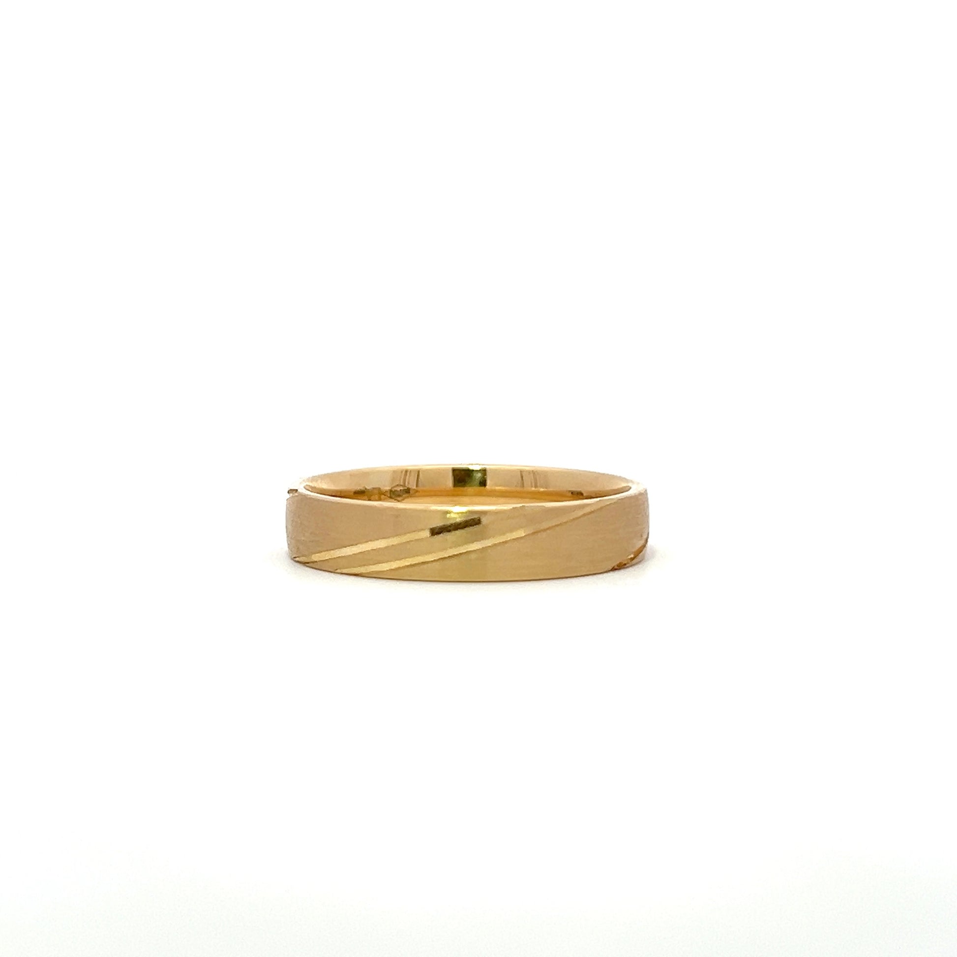 Yellow gold 18K wedding ring