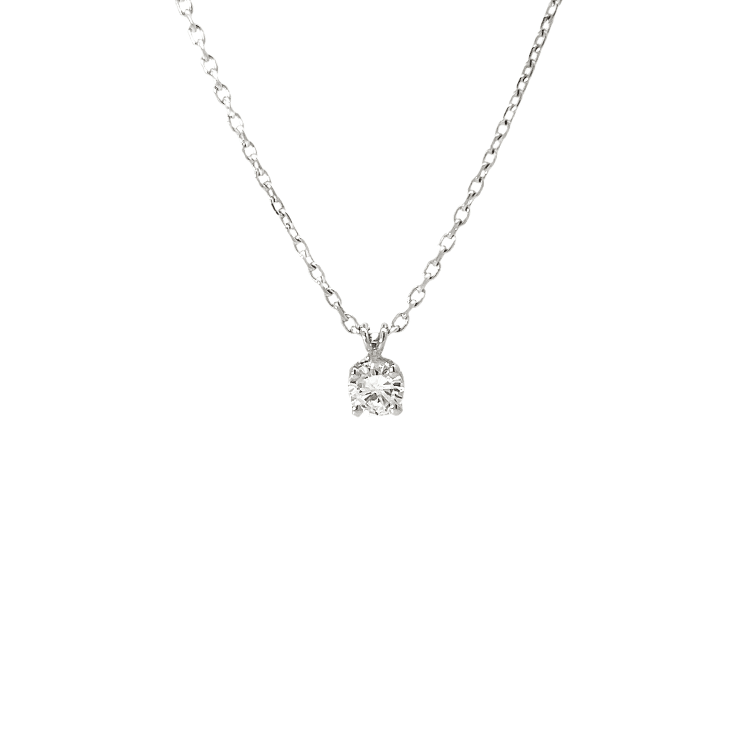 0.30ctw, G, VVS Round cut Diamond Necklace