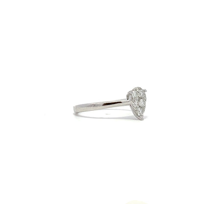 0.35ctw Invisible set diamond ring