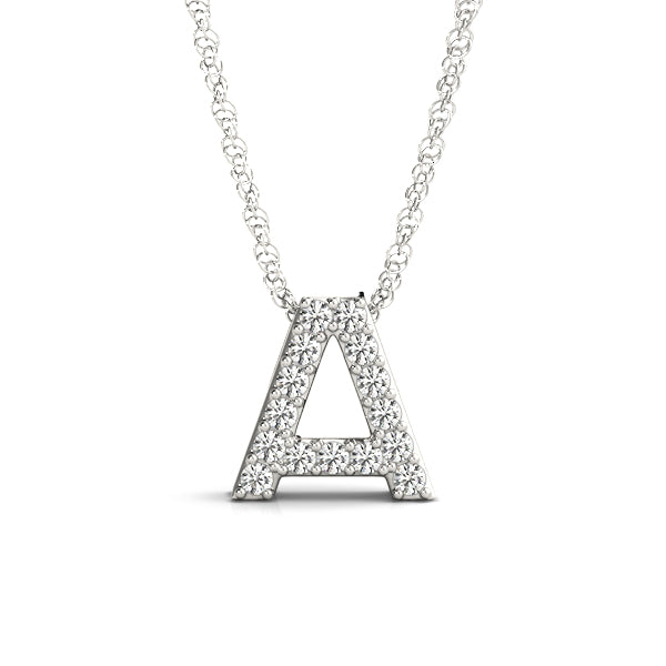 Diamond Initial Pendant – 0.08 ct