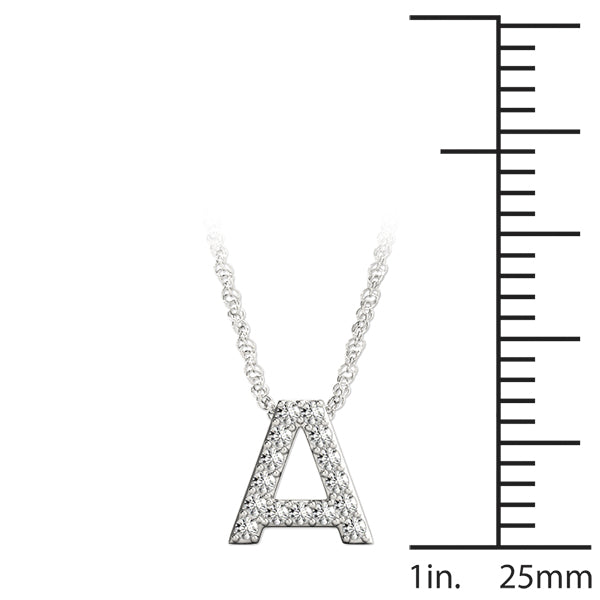 Ilaria Letter A Diamond Pendant