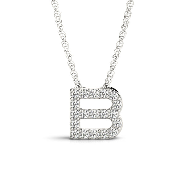 Diamond Initial Pendant – 0.08 ct