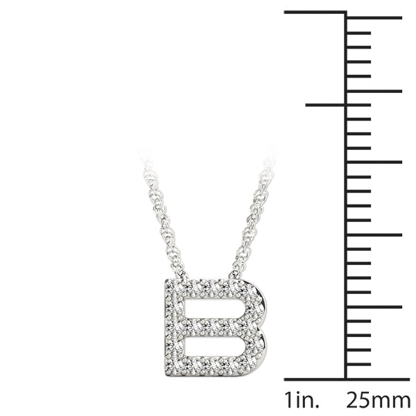 Cressida Letter B Diamond Pendant