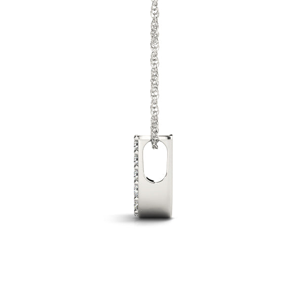 Eudora Letter J Diamond Pendant