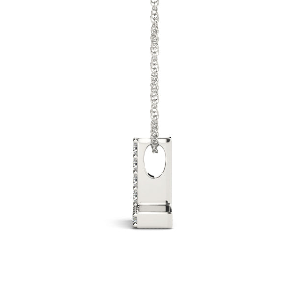 Evelina Letter L Diamond Pendant