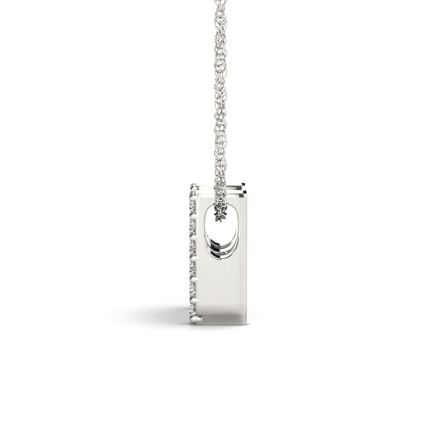 Fenella Letter M Diamond Pendant