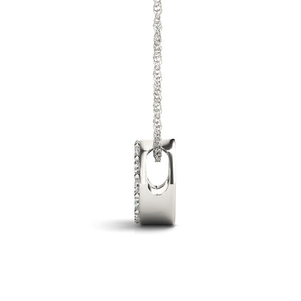 Fiametta Letter O Diamond Pendant