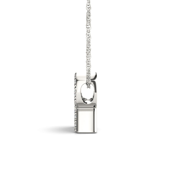 Fiorenza Letter R Diamond Pendant