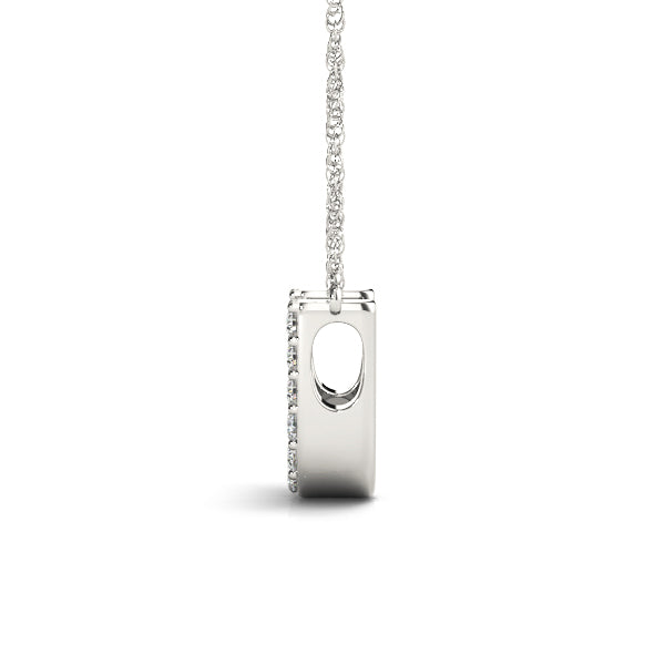 Galatea Letter U Diamond Pendant