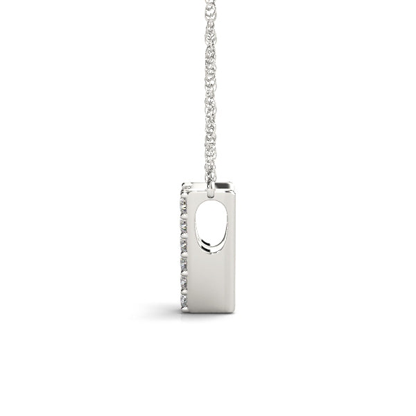 Philippine Letter V Diamond Pendant
