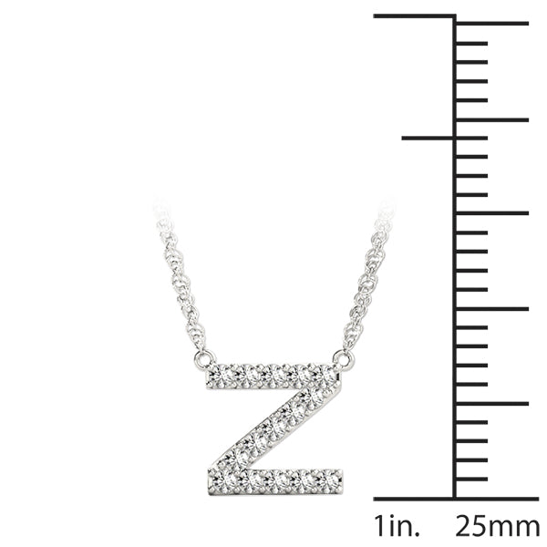 Honora Letter Z Diamond Pendant