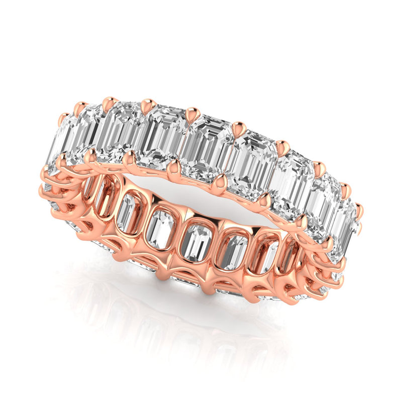 Cecilia Full Eternity Emerald Cut Band