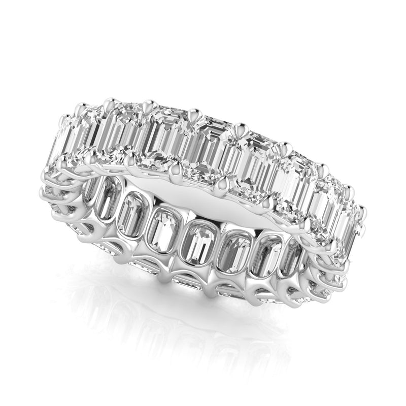 Cecilia Full Eternity Emerald Cut Band