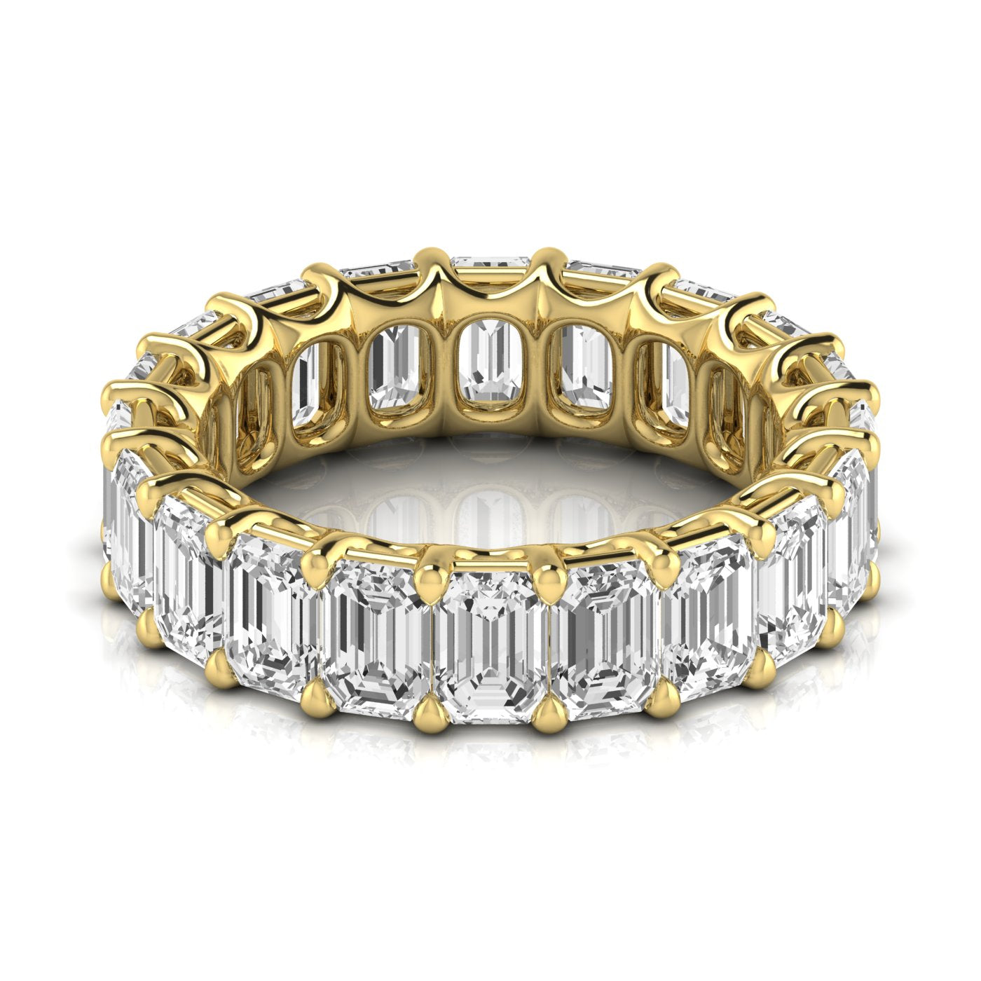 Cecilia Full Eternity Emerald Cut Band
