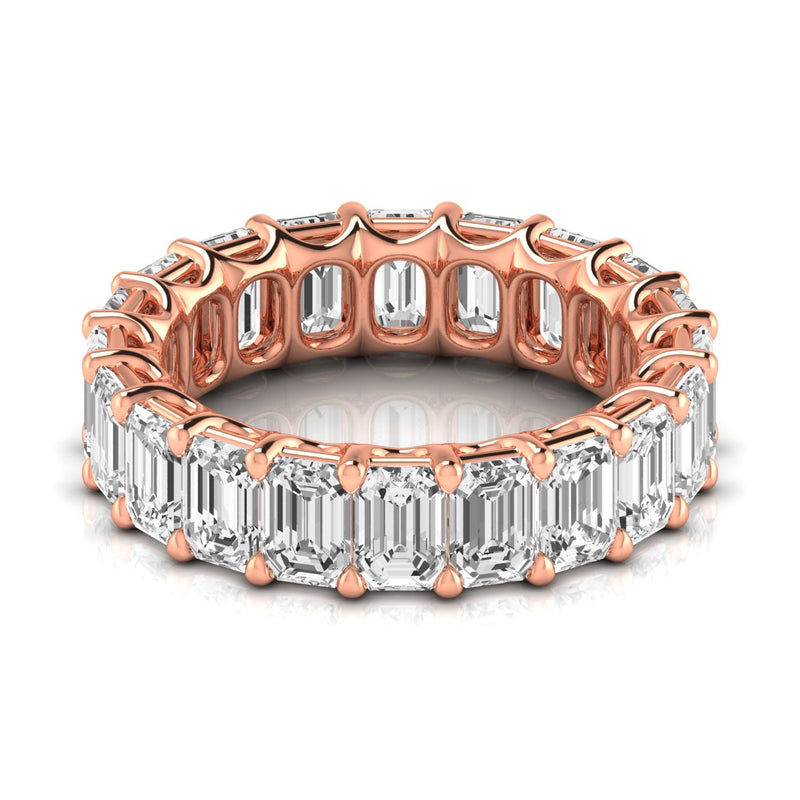 Cecilia Full Eternity Emerald Cut Band
