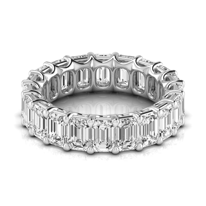 Cecilia Full Eternity Emerald Cut Band