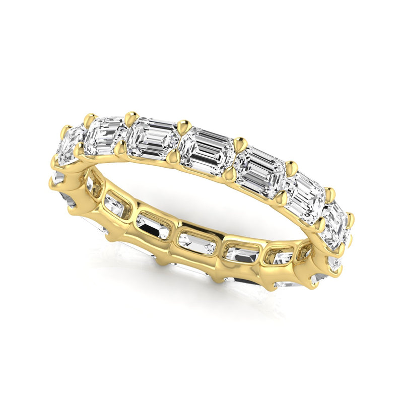Eleonore Full Eternity Emerald Cut Diamond Band