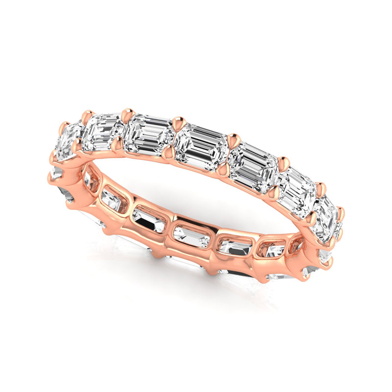 Eleonore Full Eternity Emerald Cut Diamond Band