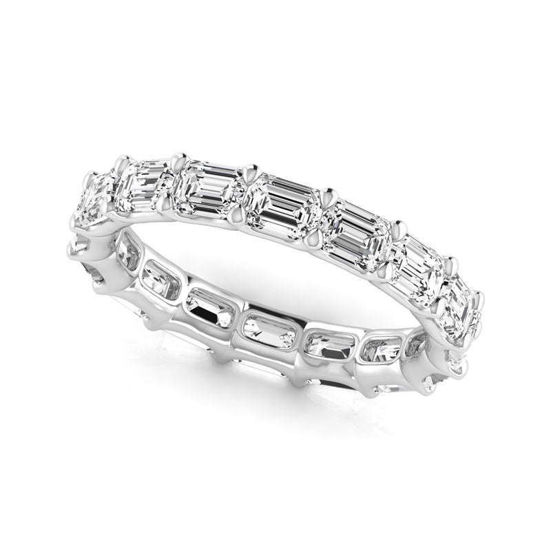 Eleonore Full Eternity Emerald Cut Diamond Band
