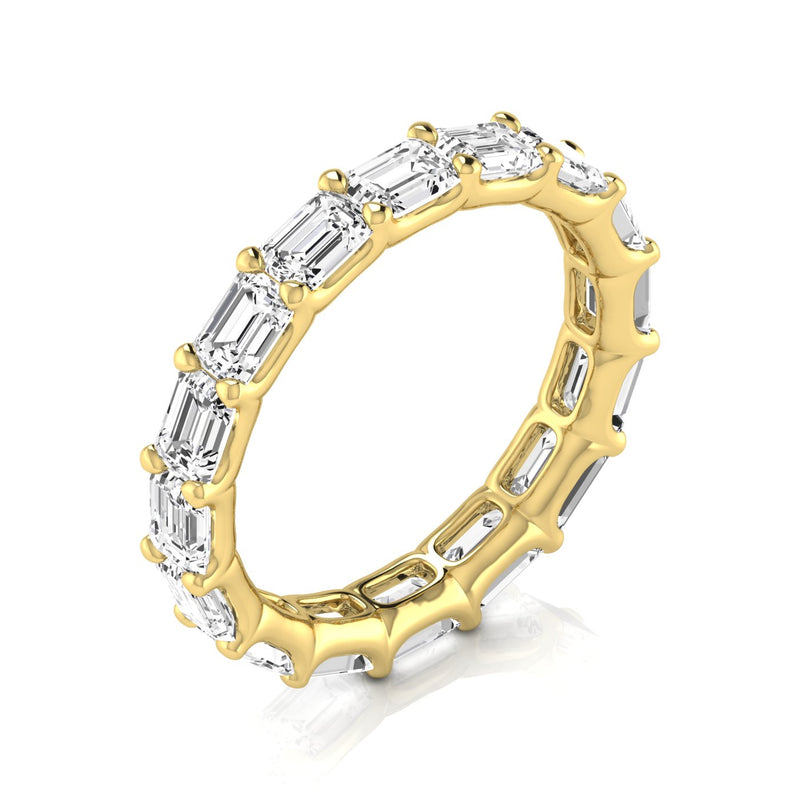 Eleonore Full Eternity Emerald Cut Diamond Band
