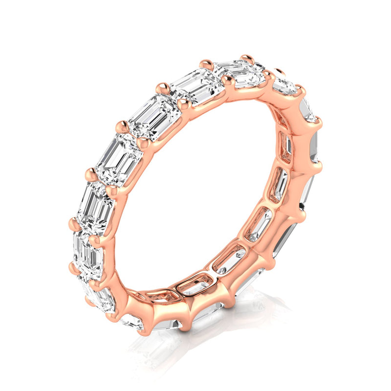 Eleonore Full Eternity Emerald Cut Diamond Band