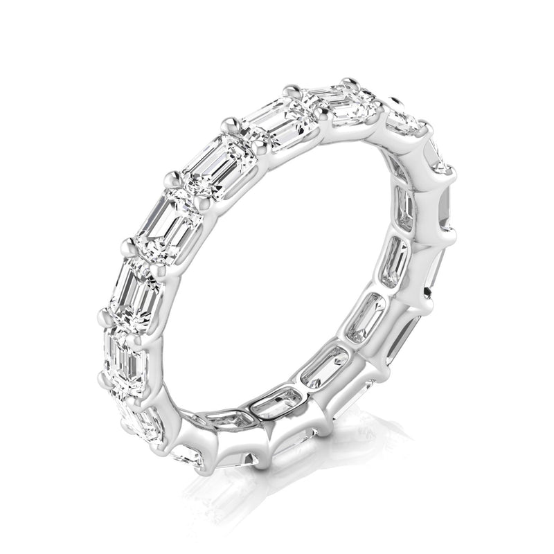 Eleonore Full Eternity Emerald Cut Diamond Band