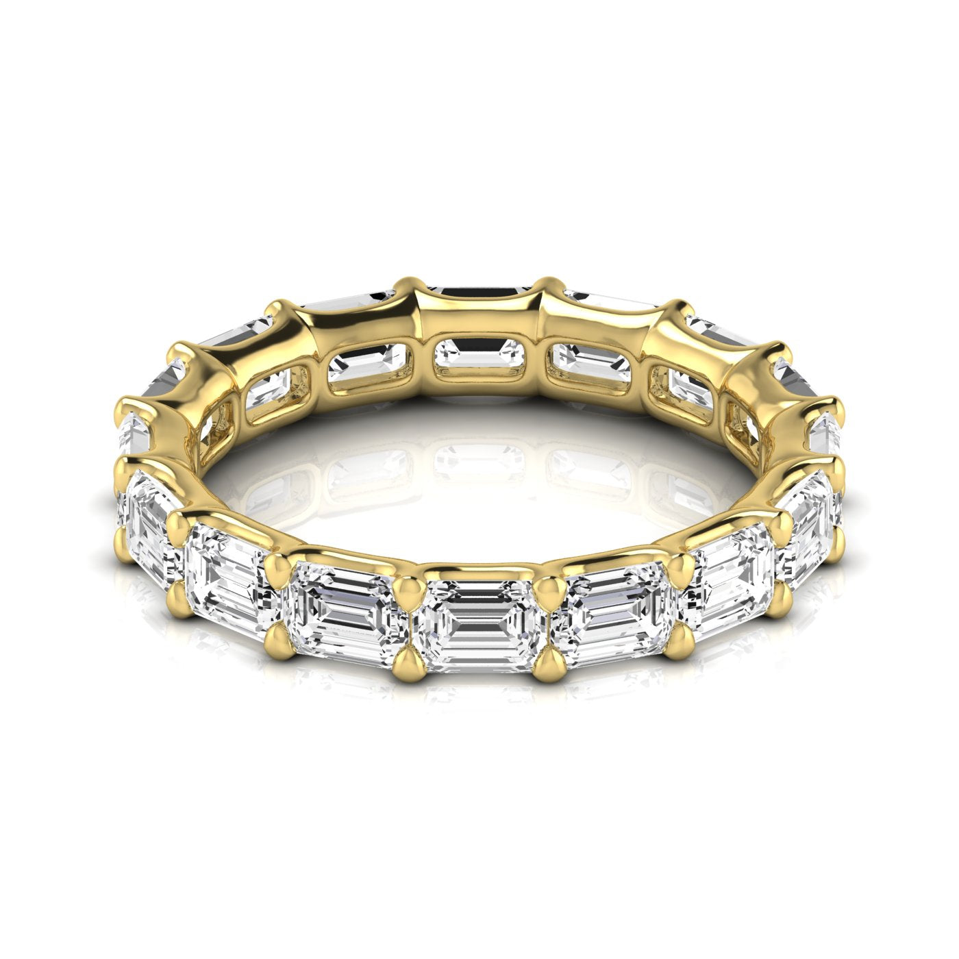 Eleonore Full Eternity Emerald Cut Diamond Band
