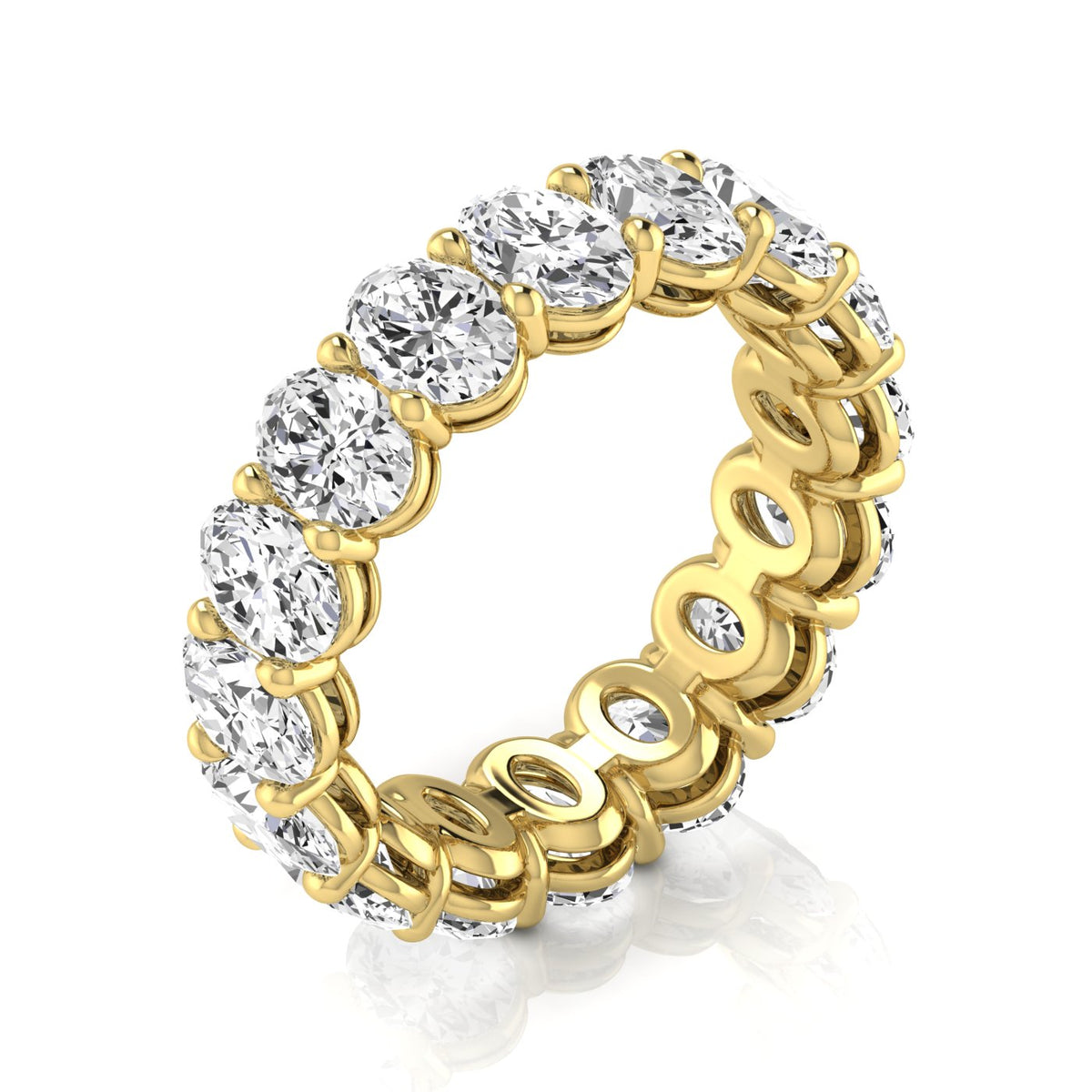 Celeste Full Eternity Oval Diamond Band