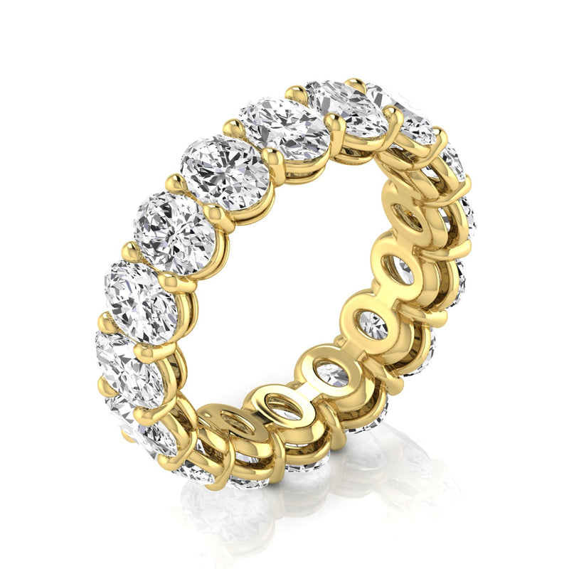 Celeste Full Eternity Oval Diamond Band