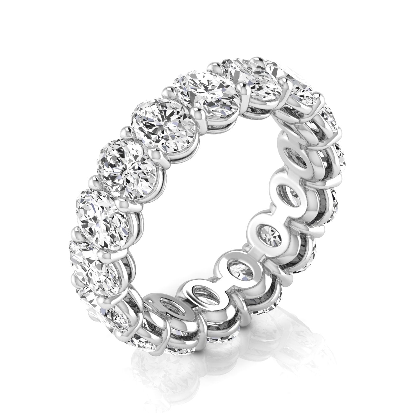 Oval Diamond Eternity Wedding Band – 4.80 ct