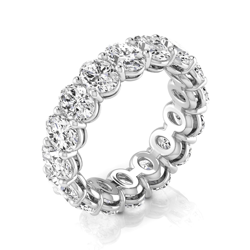 Celeste Full Eternity Oval Diamond Band