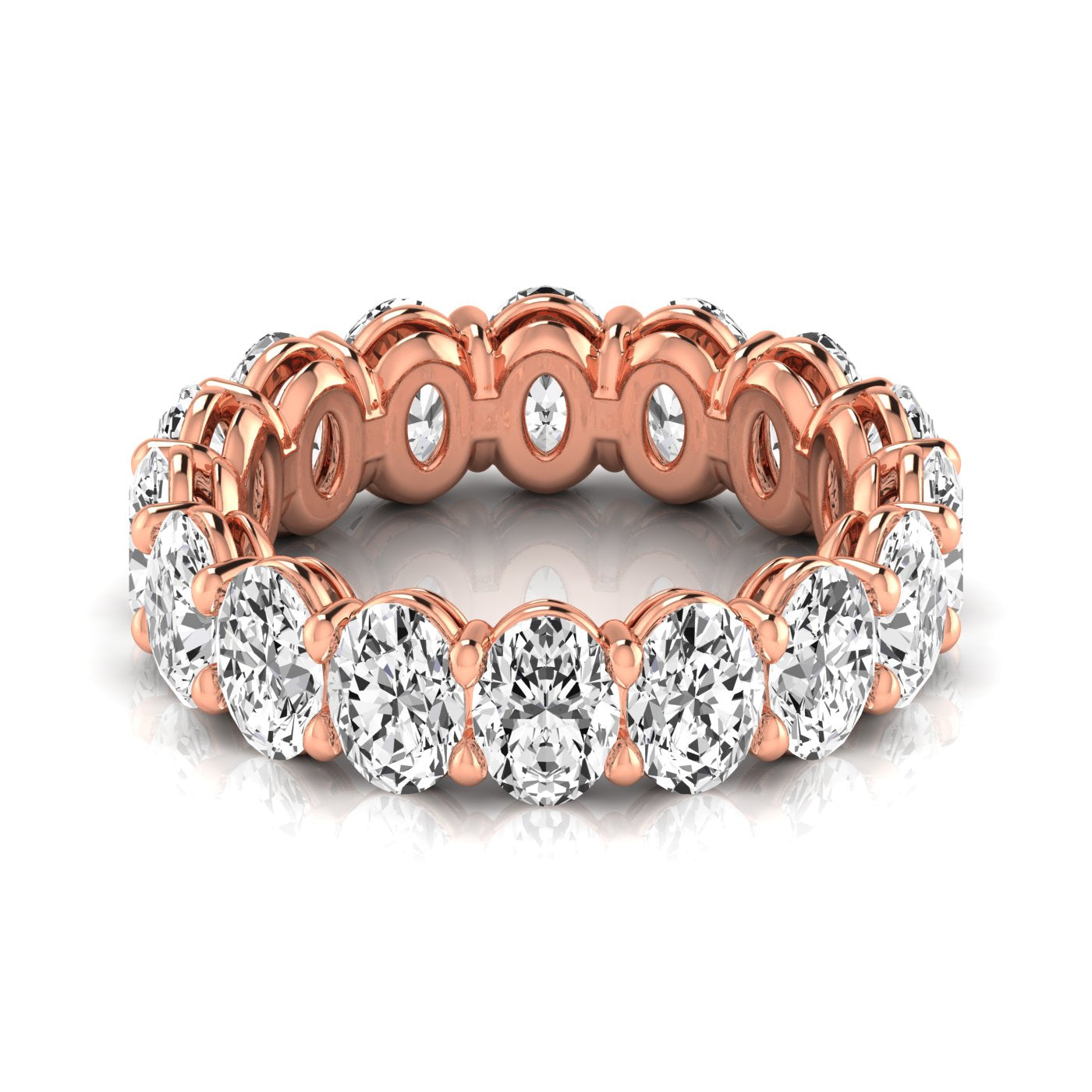 Oval Diamond Eternity Wedding Band – 4.80 ct
