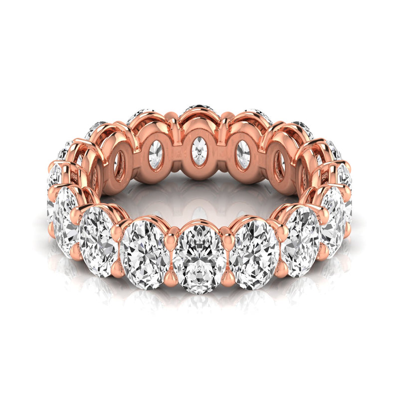 Celeste Full Eternity Oval Diamond Band