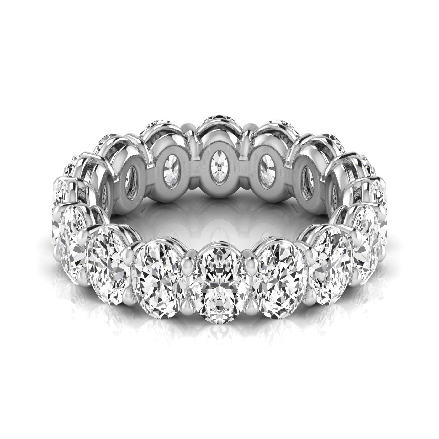 Oval Diamond Eternity Wedding Band – 4.80 ct