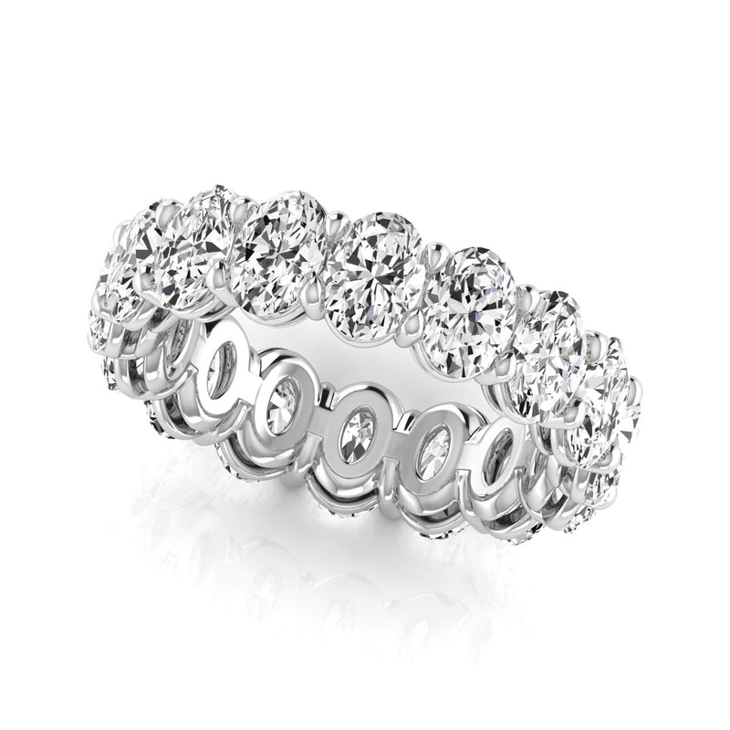 Celeste Full Eternity Oval Diamond Band