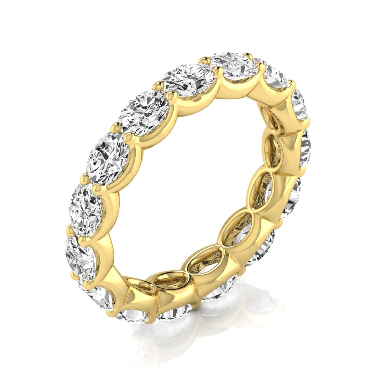 Estelle Full Eternity Oval Diamond Band