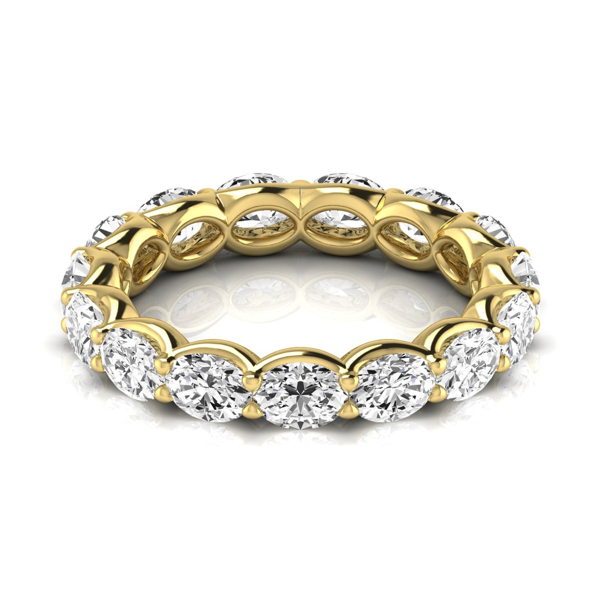 Estelle Full Eternity Oval Diamond Band